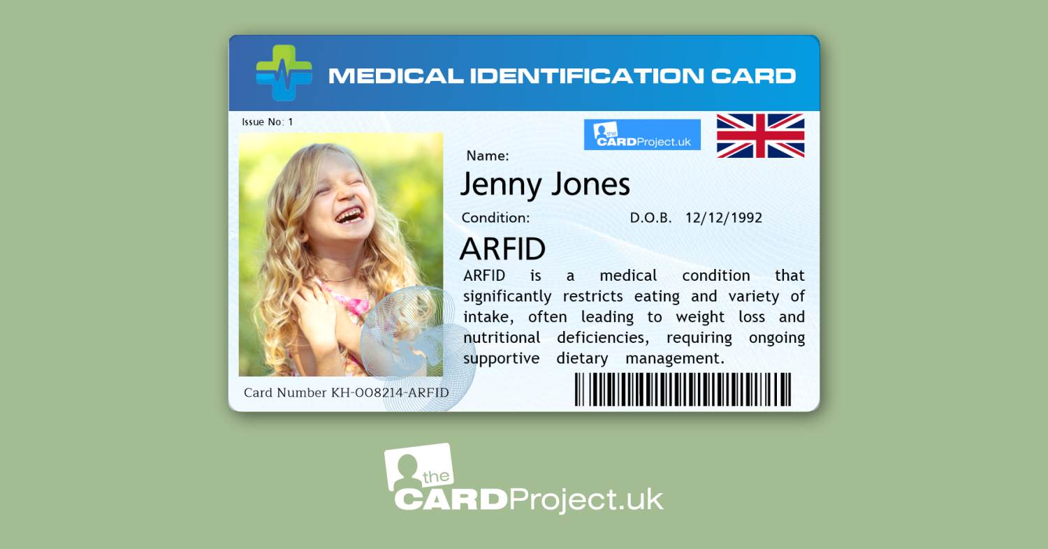 ARFID Premium Medical ID Card (FRONT)